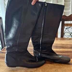 Kate Spade black knee high boots